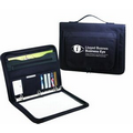 Deluxe Binder Padfolio w/ Zipper Pockets & Carry Handle